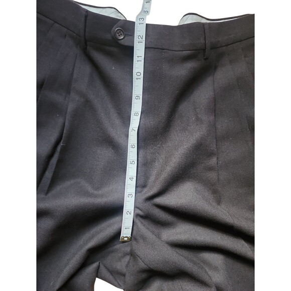 Zanetti Italian Wool 3 Piece Suit Mens 48L Brown Checked Blazer Pleated Vintage - Picture 9 of 13